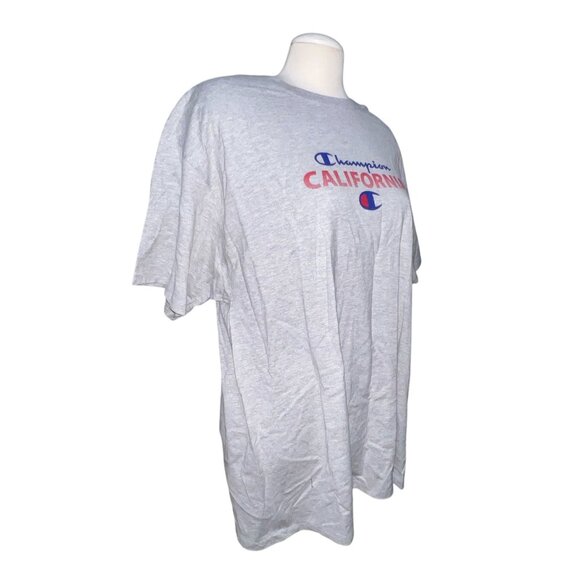 Champion California Crewneck Short Sleeve Casual T Shirt Sz XL Mens Gray - Picture 3 of 11